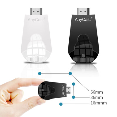 

AnyCast K4-1 Wireless WiFi Display Dongle Receiver 1080P HD TV Stick Miracast Airplay DLNA Mirroring Black for Android iOS Smart P