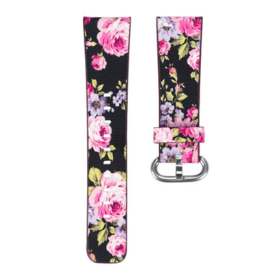 

〖Follure〗Printing Leather Strap Replacement Watch Band For Fitbit Versa