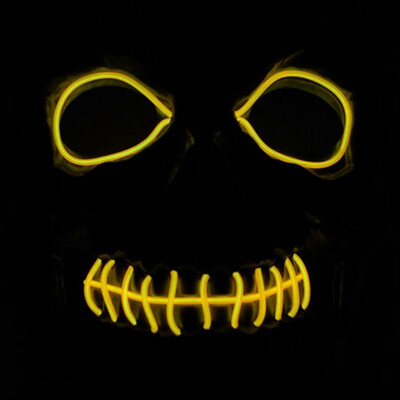 

Drop Shipping Light Emitting Mask Custom Halloween Cold light Line V light-emitting Mask Creative Flash Masks