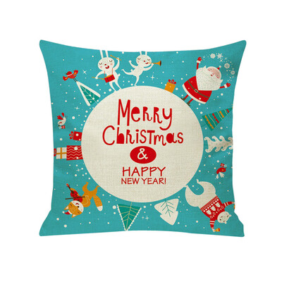 

〖Follure〗New Christmas Cotton Linen Pillow Case Sofa Cushion Cover Home Decor
