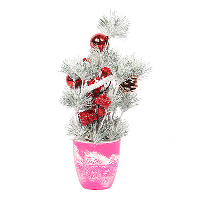 

〖Follure〗Mini Tabletop Desktop Christmas Tree Xmas Ornaments Wedding Party Holiday Decor
