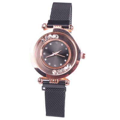 

Lazy magnet stone star watch fashion trend sandpaper watch female