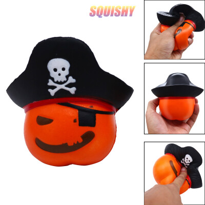 

Gotoamei Pirate Hat skull Jumbo Face Reliever Slow Rising Scented Squeeze Toy