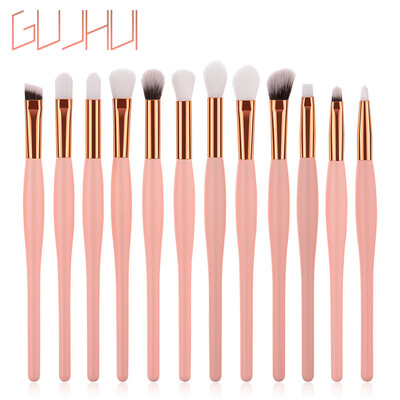 

〖Follure〗12PCS Wooden Eye shadow Eyeshadow Brush Makeup Brush Sets Tools