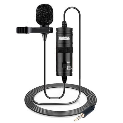 

35mm Audio Video Record Lavalier Lapel Microphone for iPhone Android Mac Vlog Mic for DSLR Camera Camcorder Recorder