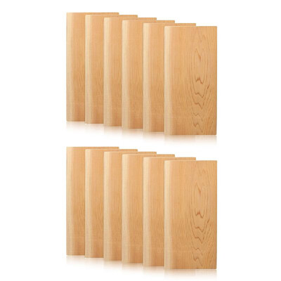 

Cedar Grilling Planks For Moister & More Flavorful Salmon Steaks Seafood 12-Pack