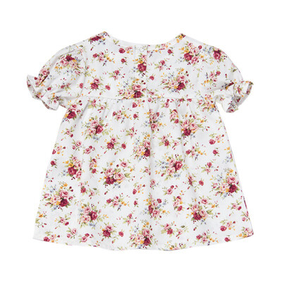 

Children Dresses Infant Girl Floral Print Cotton&Linen Floral Dress Girl Spring Summer dresses for girls