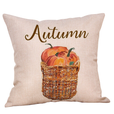 

Tailored Happy Thanksgiving Day Throw Pillow Cases Cafe Sofa Cushion Cover Home Decor A