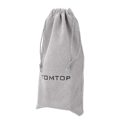 

TOMTOP Storage Bag Small Carrying Bag Drawstring Flocked Protection Pouch Grey 135235CM