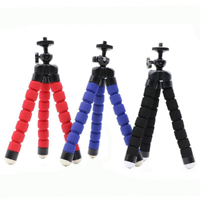 

Mini Flexible Sponge Octopus Tripod for Mobile Phone Smartphone Camera Accessory Blue