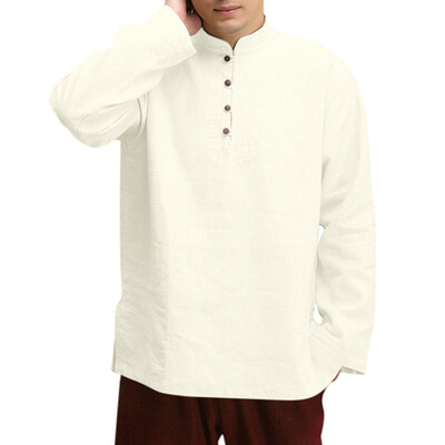 

Toponeto Fashion Mens Casual Solid Long Sleeve Stand T Shirts Tops Blouses