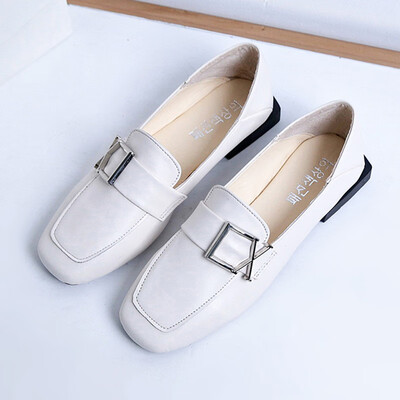 

Early spring two wear hundred slot single-shoe womens shoes flat leather shoes flat heel Loafu lazy shoes female