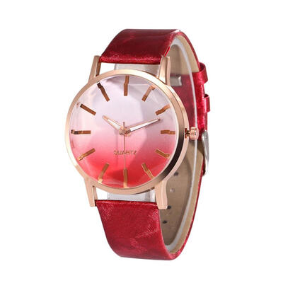 

Popular Gradual Color Scale Ladies WristWatch Temperament Beautiful Simple Gifts Fashion Girls 2018 Womens Quartz watch D