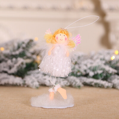 

Cartoon Angel Christmas Tree Decoration Hanging Pendant Holiday Party Ornaments Mini Hanging Doll For Xmas Tree