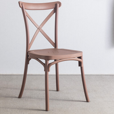 

QUWEIXIONG Full plastic X back chair 4 handles Home Fashion simple 11831