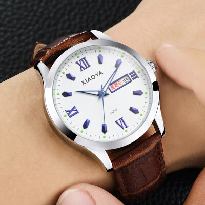 

Korean fashion watch mens simple casual atmosphere quartz watch trend luminous belt mens watch non-mechanical watch