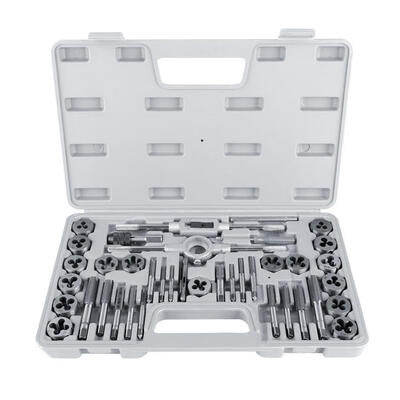 

40Pcs M3-M12 Screw Nut Tap&Die Set with Wrenches&Thread Gauge Heavy Duty Hand Tools Tap Wrench Screw Taps Tool Set