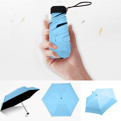 

Siaonvr Flat Lightweight Umbrella Parasol Folding Sun Umbrella Mini Umbrella