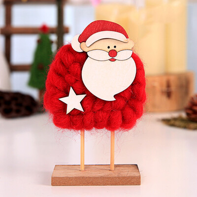 

〖Follure〗Wool Felt Santa snowman Xmas The Mall Show Ornaments Christmas Home Decors