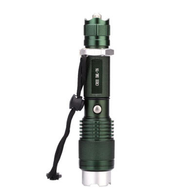 

Aluminum Alloy Focusing T6 LED Flashlight Waterproof Super Bright Long-Range Torch Light Safety Hammer