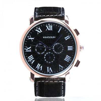 

Mens Casual Watch Premium Automatic Waterproof Wristwatch With Leather Band