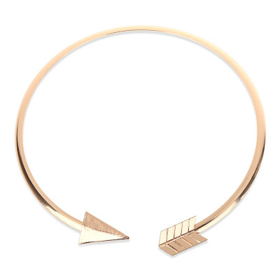 

Trendy Arrow Design Geometric Round Triangle Women Choker Necklace