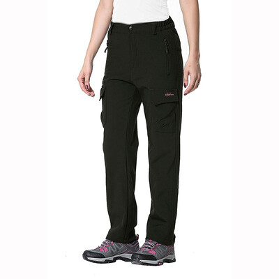 

Clothin Womens Hiking Ski Outdoor Pants Winter Snow Fleece Soft-Shell Warm Cargo Wrangler Work Pant