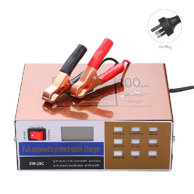 

12V24V Full Automatic-Protect Quick Battery Charger Maintainer with Alligator Clamps