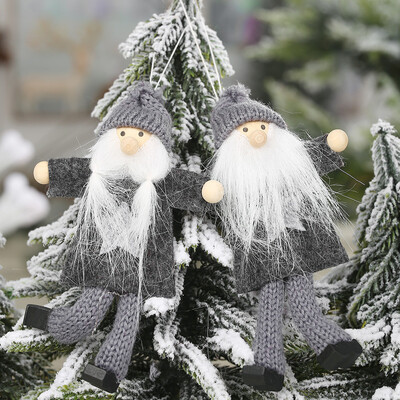 

Siaonvr Christmas Plush Santa Old Man Doll Ornaments Creative Gift Xmas Tree Decoration