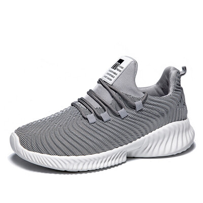 

Alpha old shoes male students flying woven shoes lightweight breathable sports running shoes casual white shoes trend mens shoes