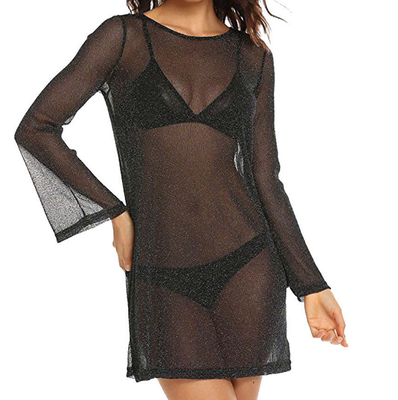 

Womens Sheer Mesh Bikini Cover Up Swimwear Swimsuit Bathing Summer Beach Dress