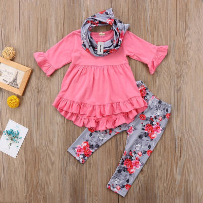 

Pretty Toddler Kids Baby Girls Clothes Long Sleeve T-shirt TopLeggings Outfits