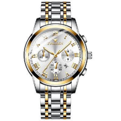 

Universal Luminous Calendar Fashion Business Sport Stainless Steel Wristwatch Waterproof Gift Multifunctional Watch