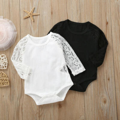 

Newborn Kids Baby Girl Long Sleeve Lace Romper Bodysuit Jumpsuit Outfit Clothes