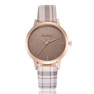 

British style fashion ladies students quartz watch simple engraved