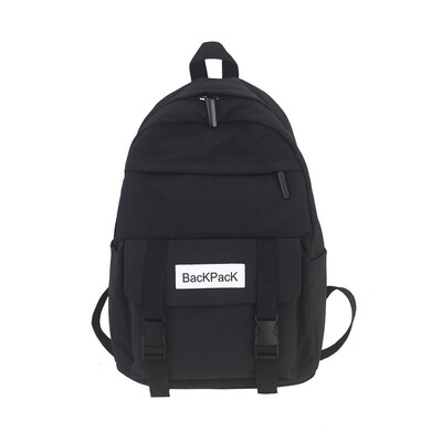 

Schoolbag female Korean version of the original ulzzang college backpack high school Japanese department large capacity campus ins