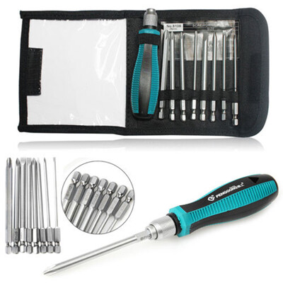

8 Magnetic Drill Bits 1 Precision Screwdriver Kit Set Repair Tools