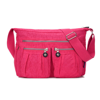 

Women Leisure Waterproof Nylon Shoulder Messenger Bag Crossbody Zipper Purse Pouch
