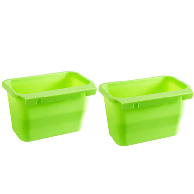 

Toponeto Creative Kitchen Garbage Box Cabinet Doors Hanging Trash Can Peel Storage Box2pc