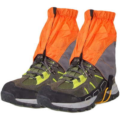 

Outdoor Silicon Coated Nylon Waterproof Ultralight Gaiters Leg Protection Guard Hiking Climbing Trekking
