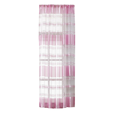 

Horizontal Stripe Sheer Curtain Window Screening Window Rod Pocket Curtain Panel for Living Room Bedroom Dining Room 39"X51" 1 Pan