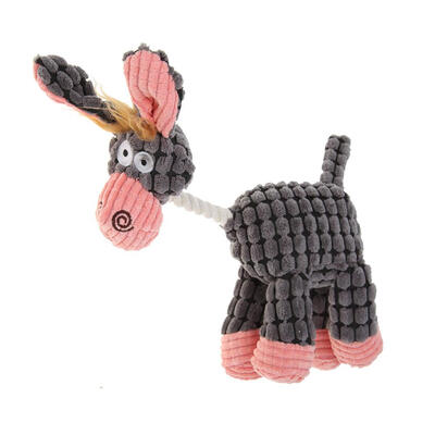 

Pet Dog Cat Funny Corduroy Toy Sound Chew Molar Bite Resistance Squeak Toys