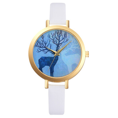 

Lvpai Relojes Mujer Watch Women Female Hour Fashion Deer Pattern Women Watches PU Leather Quartz Watch Montre Femme Ladies 233