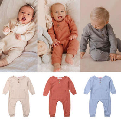 

Canis Newborn Infant Baby Boys Girls Clothes Long Sleeve Romper Jumpsuit Outfit