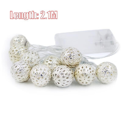 

Decorative String Lights 20 LED Metal Ball Light for Christmas Holiday Party Home Garden Decoration