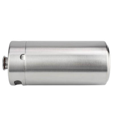 

Greensen 4L Mini Stainless Steel Beer Barrel with Spiral Cover Lid Practical Home Hotel Supplies