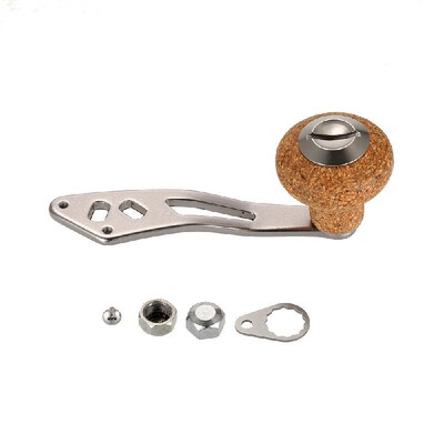 

Lixada Aluminum Alloy Fishing Reel Rocker Single Fishing Reel Handle Replacement Parts with Wooden Handle Knob for Baitcasting Spi