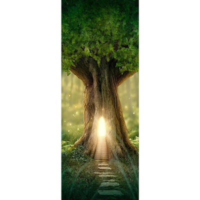 

2pcs 3D Landscape Waterproof Self-adhesive Wall Door Stickers Bedroom Decor