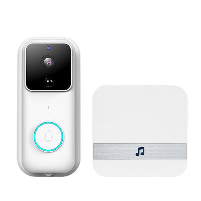 

Wi-Fi Video Doorbell Wireless Home Security Camera HD 1080P Visual Real-time Intercom Video Bell with 170 Degree Lens PIR Detectio