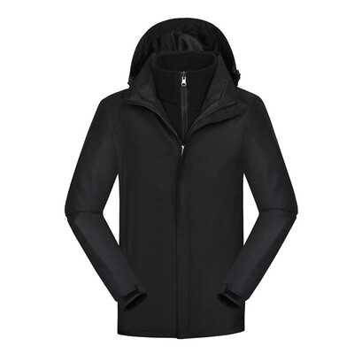 

Gobestart Men Waterproof Hoodie Detachable Breathable Sport Two-piece Set Outdoor Coat